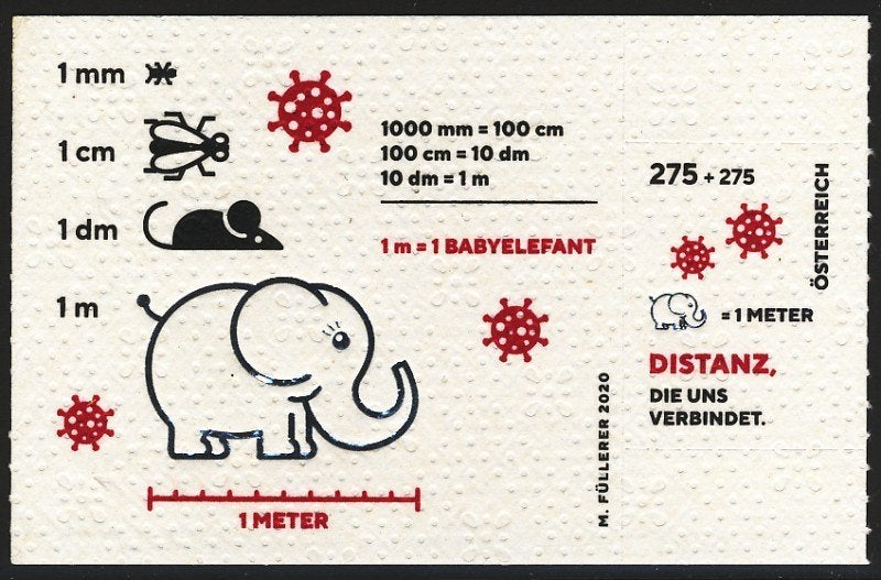 Oostenrijk, 1e Coronazegel 2020 gedrukt op toiletpapier., Verzenden, Postfris