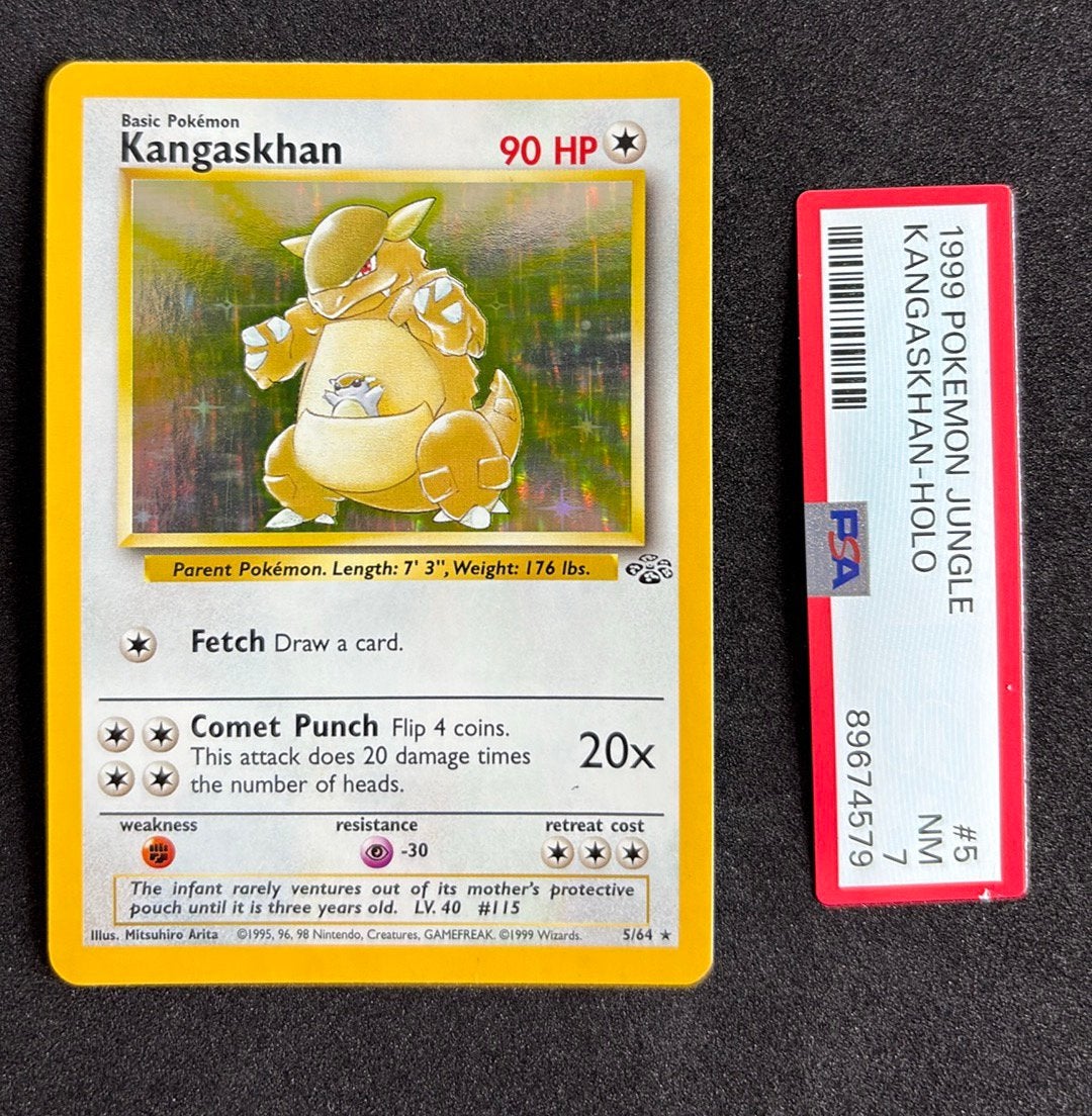 Kangaskhan jungle 5/64, Ophalen of Verzenden, Zo goed als nieuw, Losse kaart, Foil