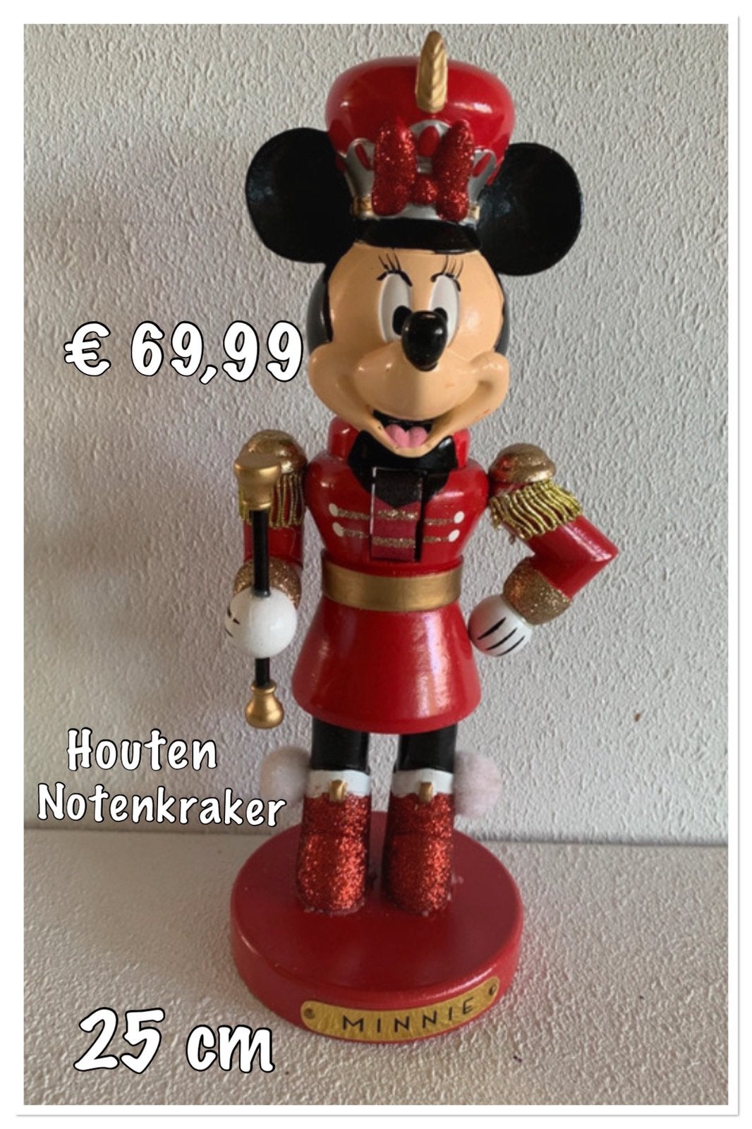 Minnie  Notenkraker, Ophalen of Verzenden, Mickey Mouse, Nieuw, Beeldje of Figuurtje