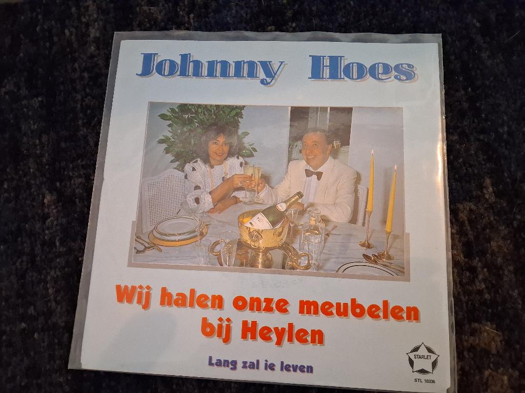 Reclamesingle van Johnny Hoes, Cd's en Dvd's, Vinyl | Nederlandstalig, Gebruikt, 7 inch, 1980 - 1989, Ophalen of Verzenden