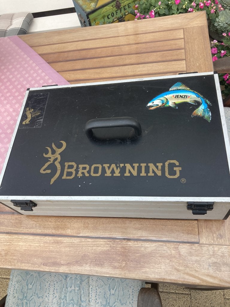 Te Koop Browning materiaal bak voor naast Viskist op plateau, Watersport en Boten, Hengelsport | Witvissen, Gebruikt, Overige typen