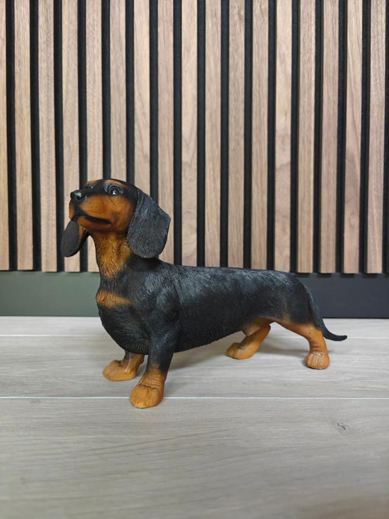 Teckel hondje. Teckel originele kleuren. Maat S, Verzamelen, Beelden en Beeldjes, Ophalen of Verzenden, Nieuw, Dier