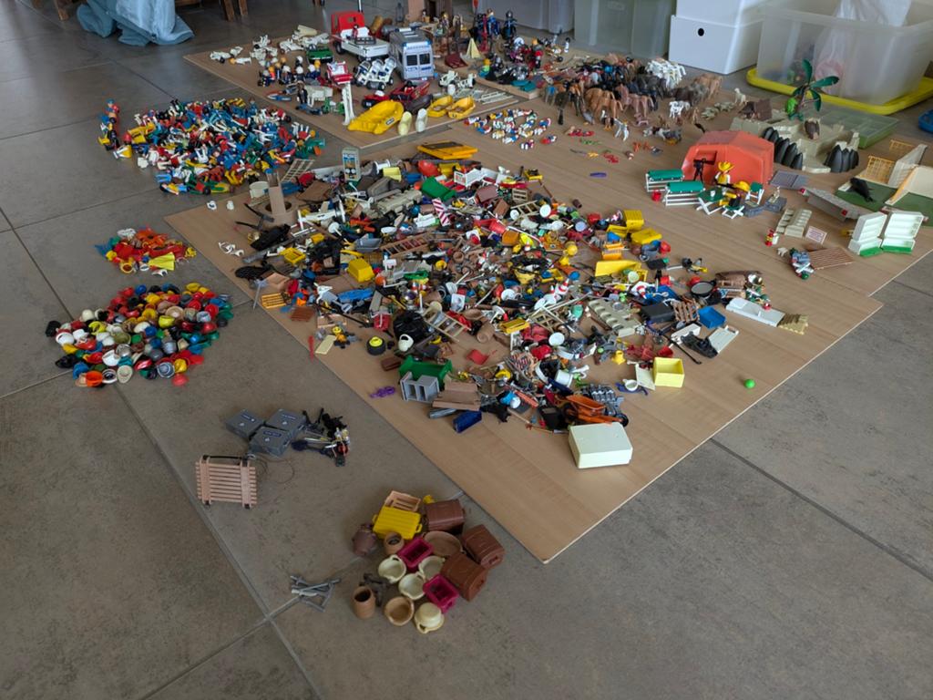 Grote collectie Playmobil: poppetjes, dieren, voertuigen, Ophalen, Los playmobil
