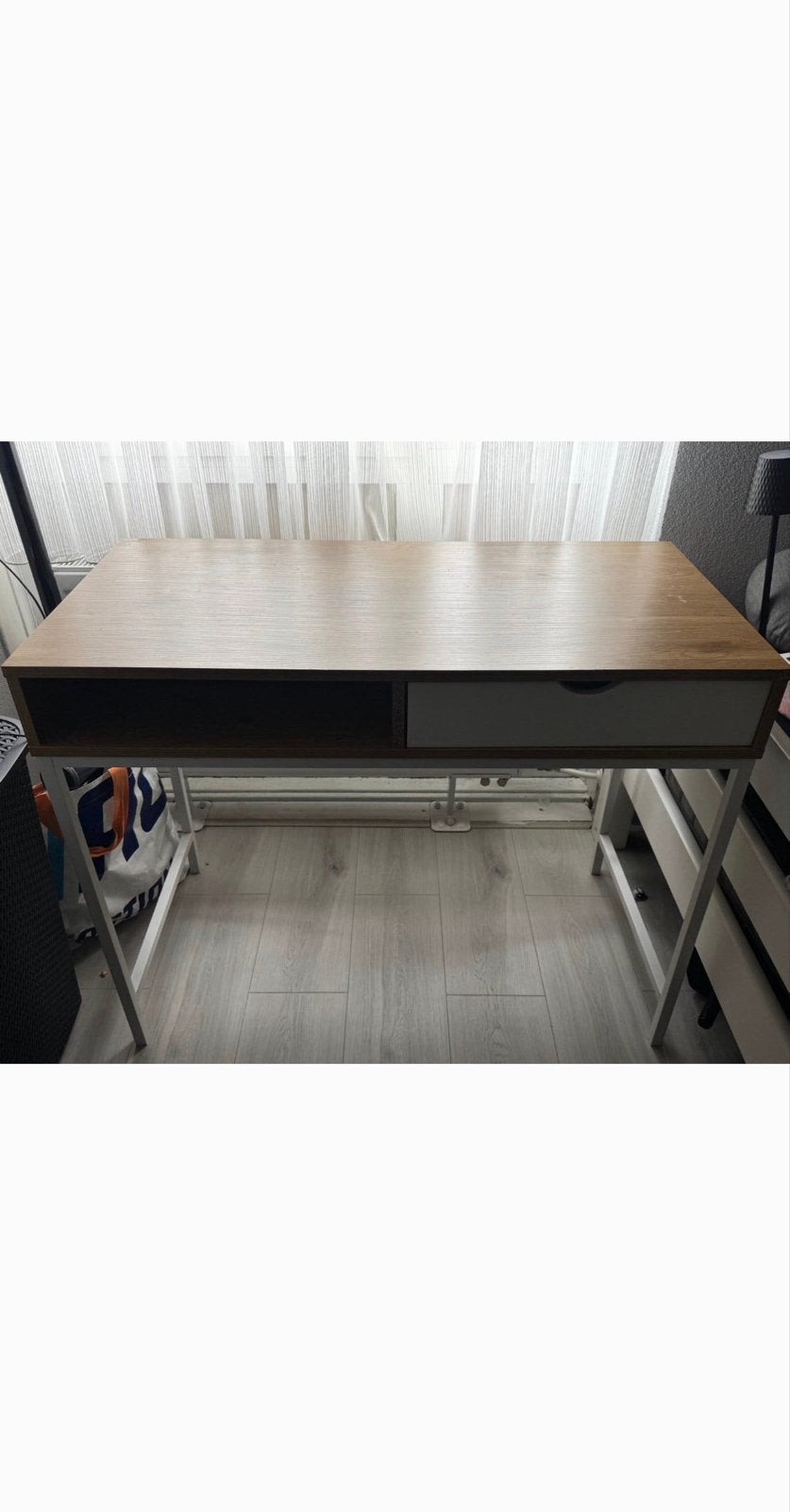 bureau met lade en opbergvak, Huis en Inrichting, Ophalen, Overige typen, Bruin, Zo goed als nieuw