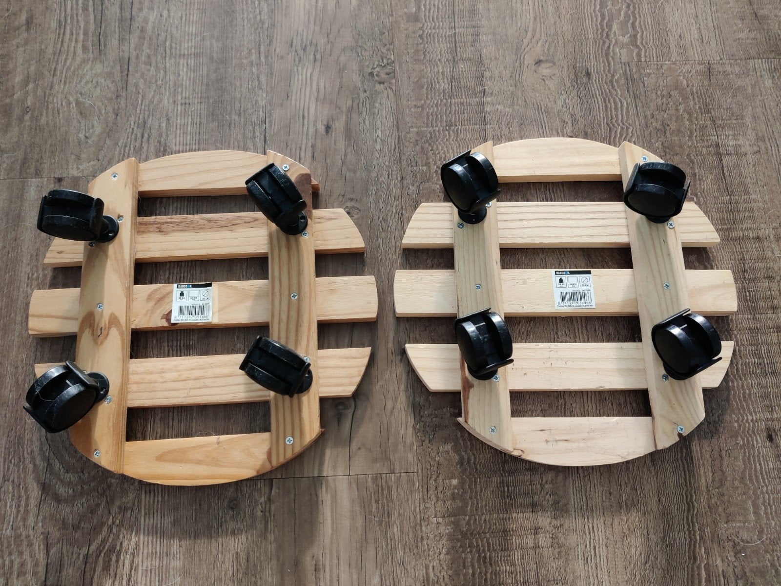 Hands on planten trolley onderzetter roller met wieltjes, Ophalen of Verzenden, Plantenonderzetter, Zo goed als nieuw, Hout