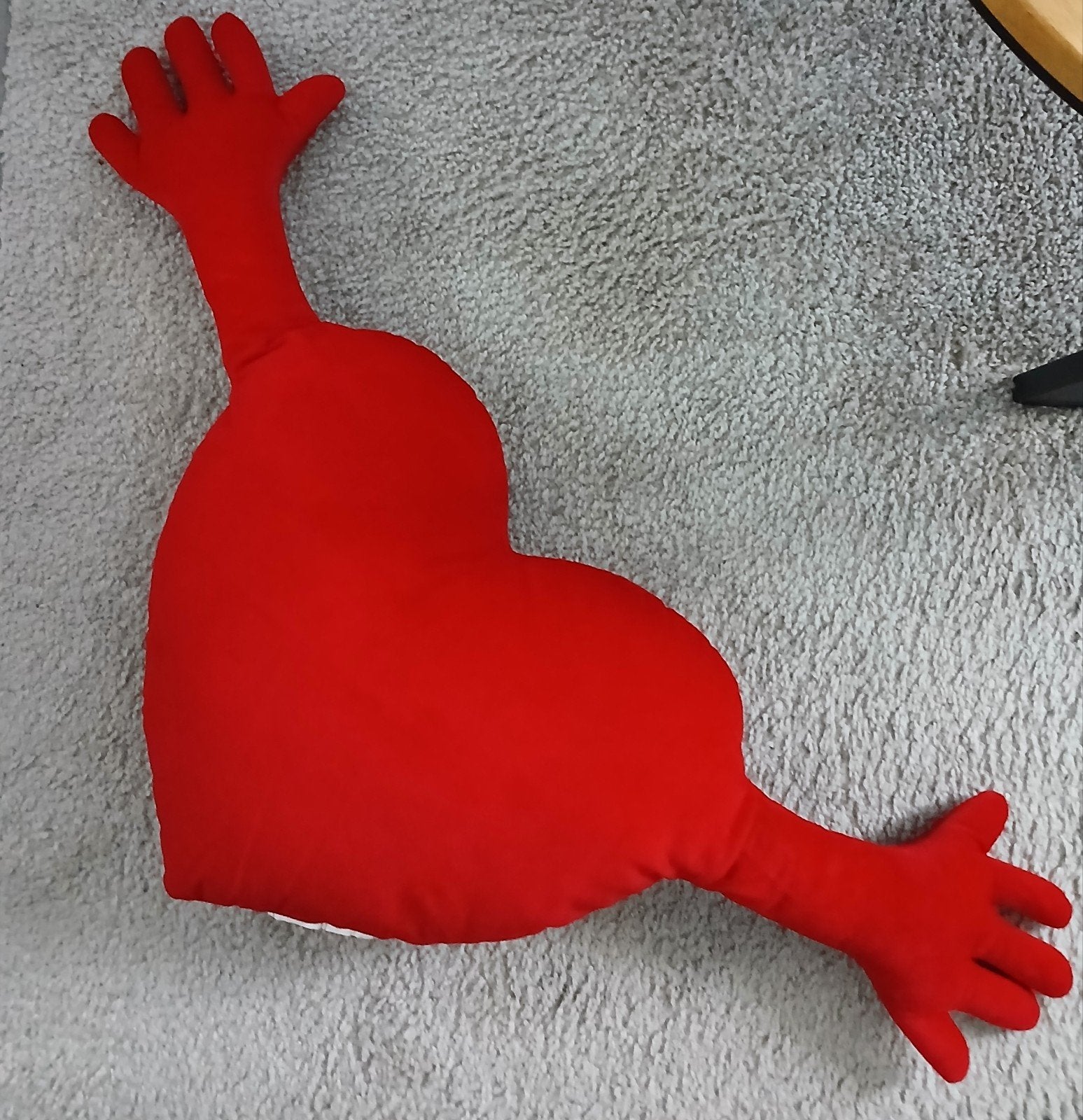 Hartvormig knuffelkussen, Ophalen, Nieuw, Rood, Wanddecoratie