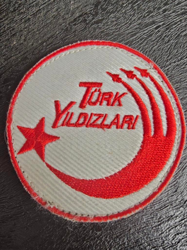 Turkish Air Force patch Türk Yildizlari (Turkish Stars) Disp, Ophalen of Verzenden, Luchtmacht, Amerika, Embleem of Badge