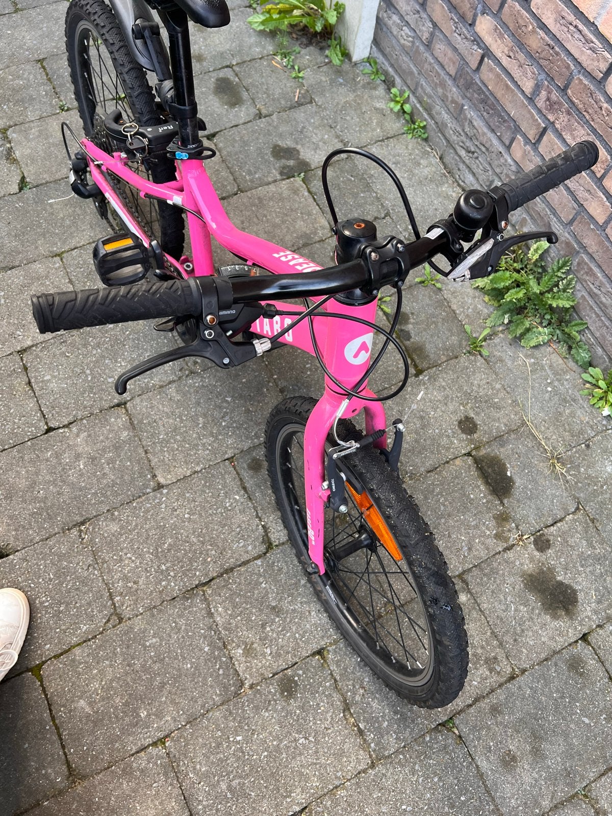 Foto 6 van Roze Attabo kinderfiets 20 inch met slot en verlichting