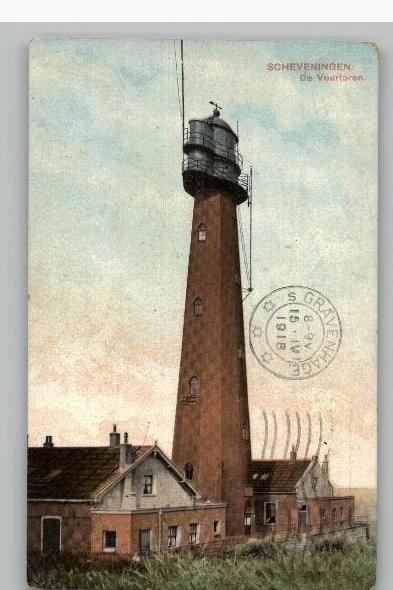 Scheveningen De Vuurtoren  st 1918, Ophalen of Verzenden, Voor 1920, Gelopen, Zuid-Holland