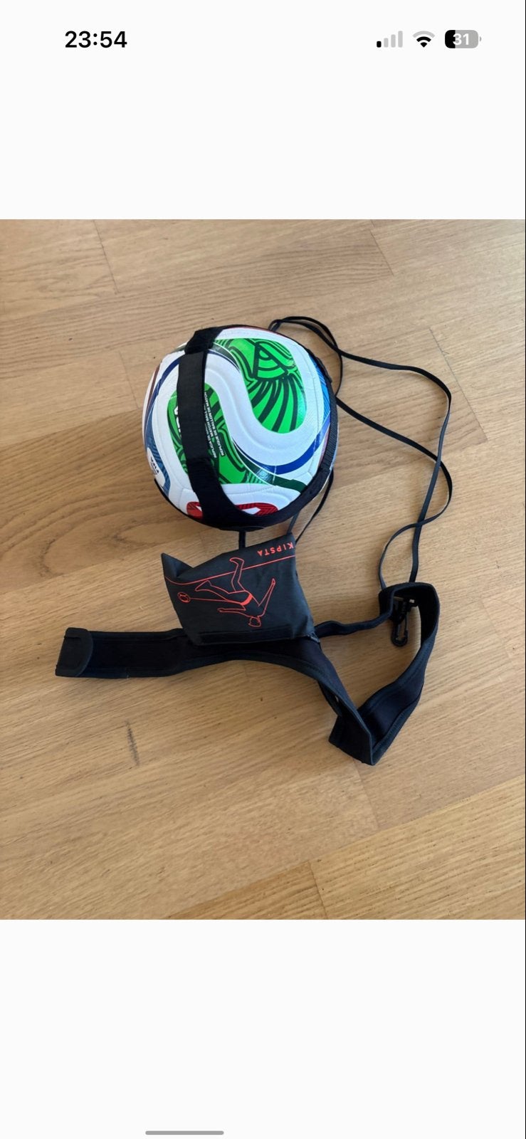 Voetbaltrainer elastiek zonder bal - Kipsta, Sport en Fitness, Voetbal, Ophalen of Verzenden, Zo goed als nieuw, Clubaccessoires