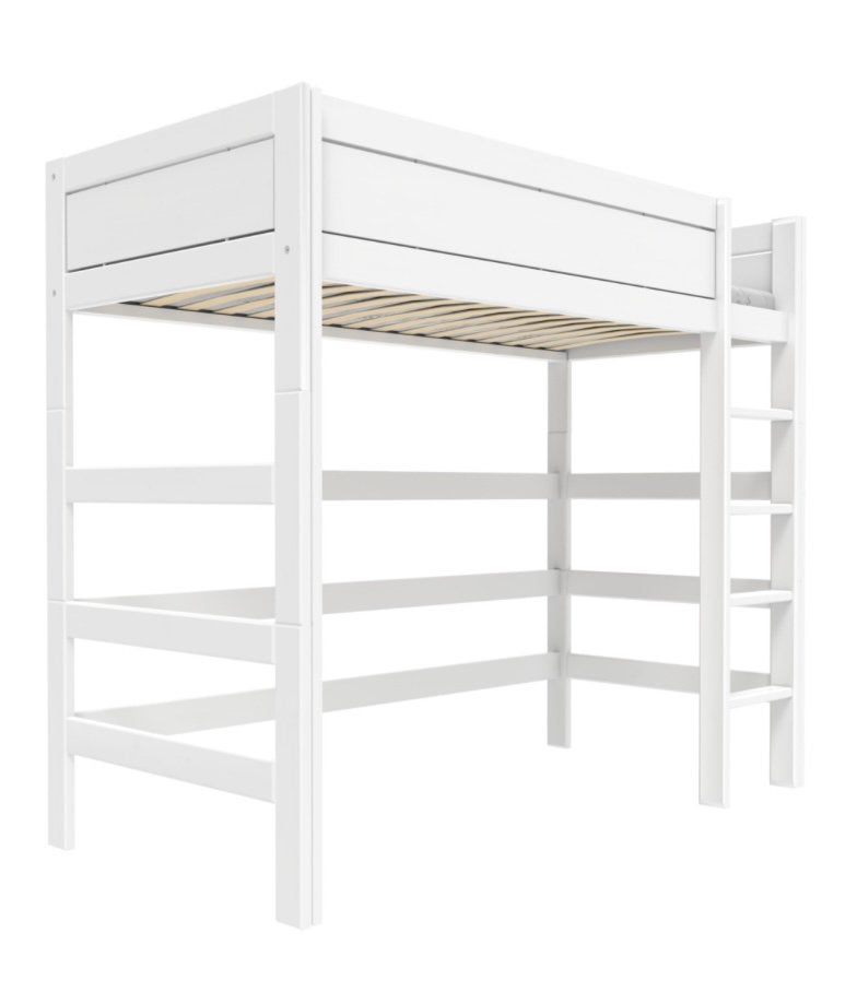 Lifetime hoogslaper 177 wit, Ophalen, Gebruikt, Eenpersoons, 160 tot 180 cm