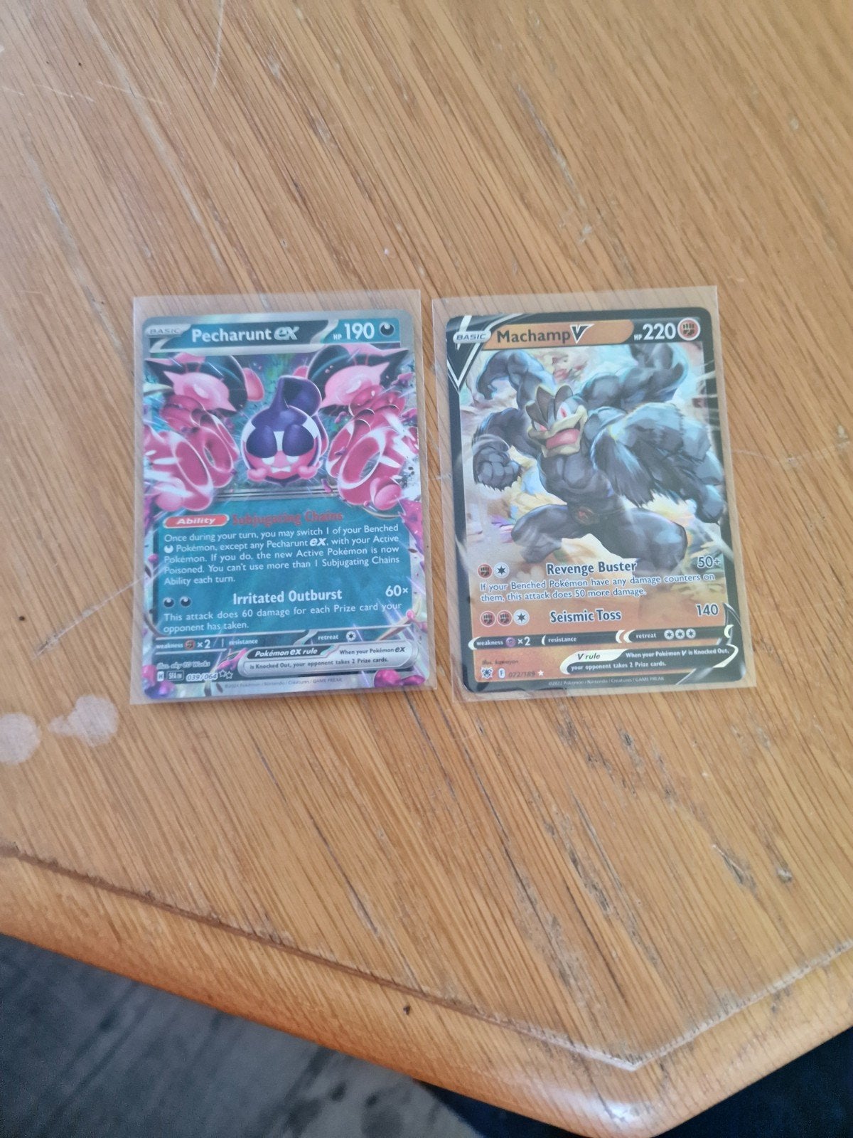 Pokemon ex en v, Ophalen, Gebruikt, Meerdere kaarten, Foil