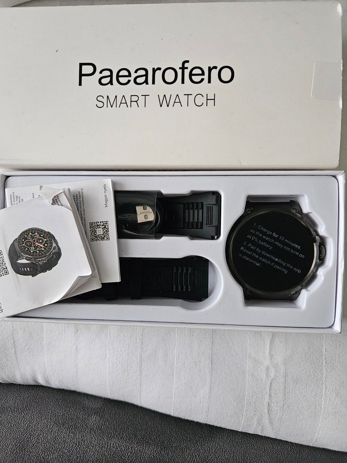 paearofero smart watch nieuw, Ophalen of Verzenden, Nieuw, Zwart, IOS