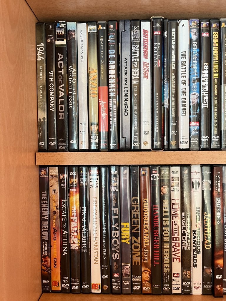 oorlogsfilms (ong. 125 stuks), Alle leeftijden, Ophalen of Verzenden, Gebruikt, Oorlog
