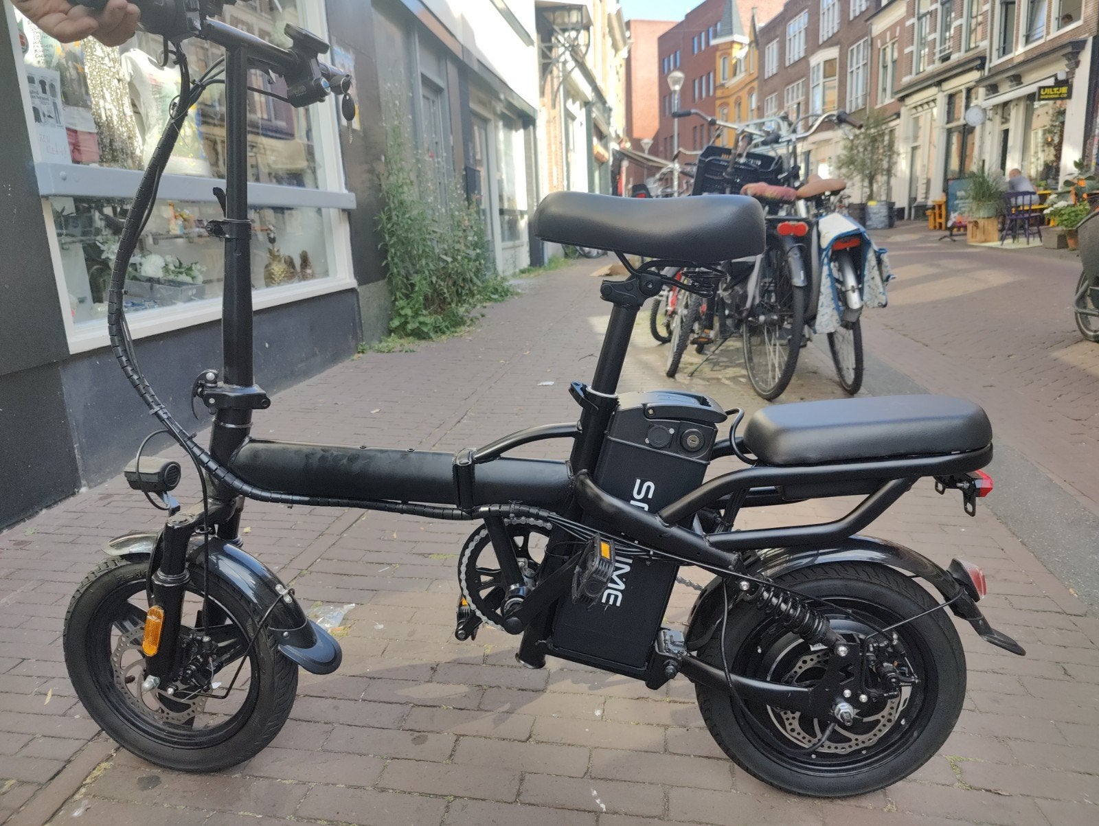 Speetime Elektrische Vouwfiets - Accu goed, 14 tot 16 inch, Speetime, Zo goed als nieuw, Totaal opvouwbaar