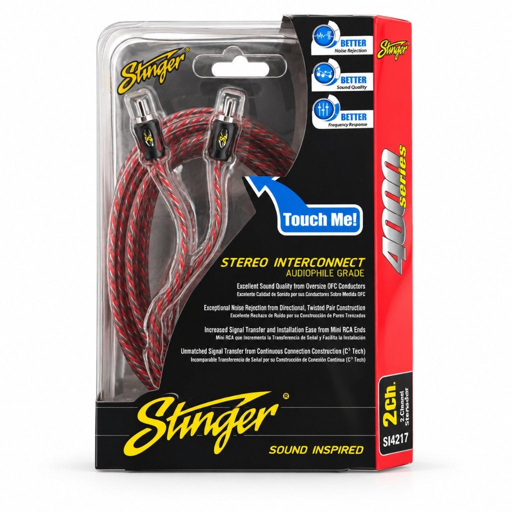 Stinger SI42YF Y-Splitter RCA 1 Male naar 2 Female, Ophalen of Verzenden, Nieuw, Universele onderdelen