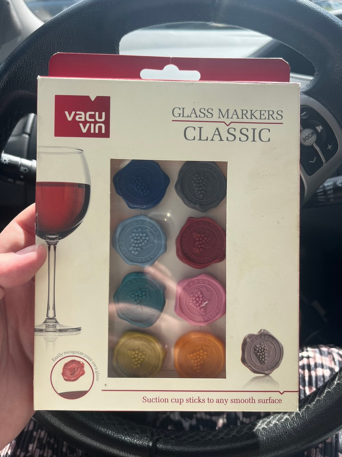 Vacu Vin Glasmarkers Classic, Kunststof, Nieuw, Ophalen of Verzenden, Minder dan 5 flessen