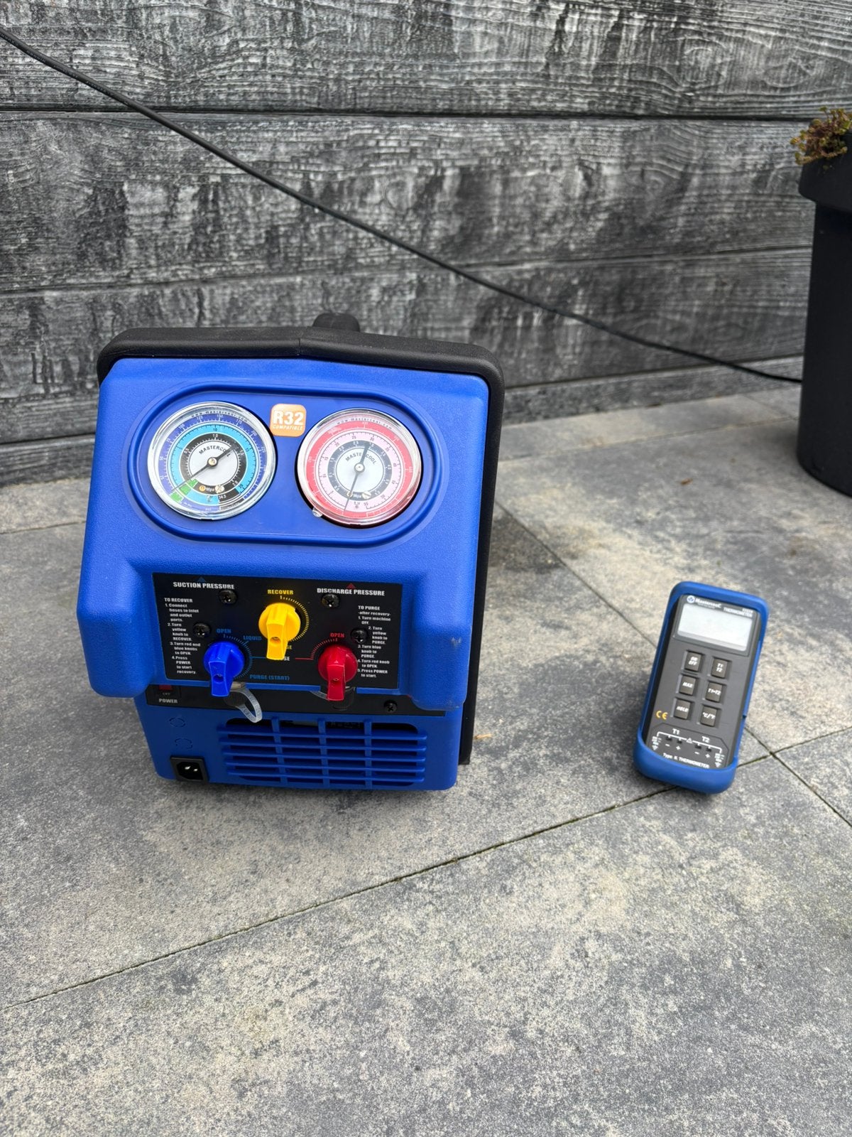 Mastercool 69300-220-EU Twin Turbo Recovery Unit Thermometer, Ophalen of Verzenden, Zo goed als nieuw