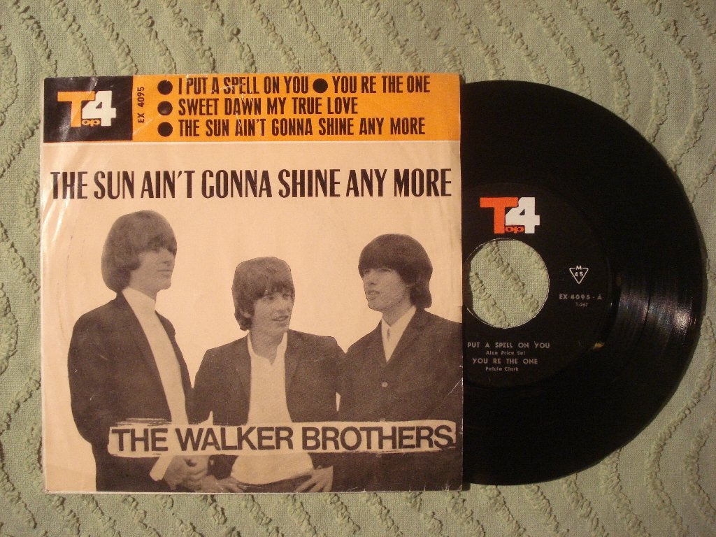 The Walker Brothers 7": Sun ain’t gonna shine anymore (Iran), Cd's en Dvd's, Vinyl Singles, Ophalen of Verzenden, Zo goed als nieuw
