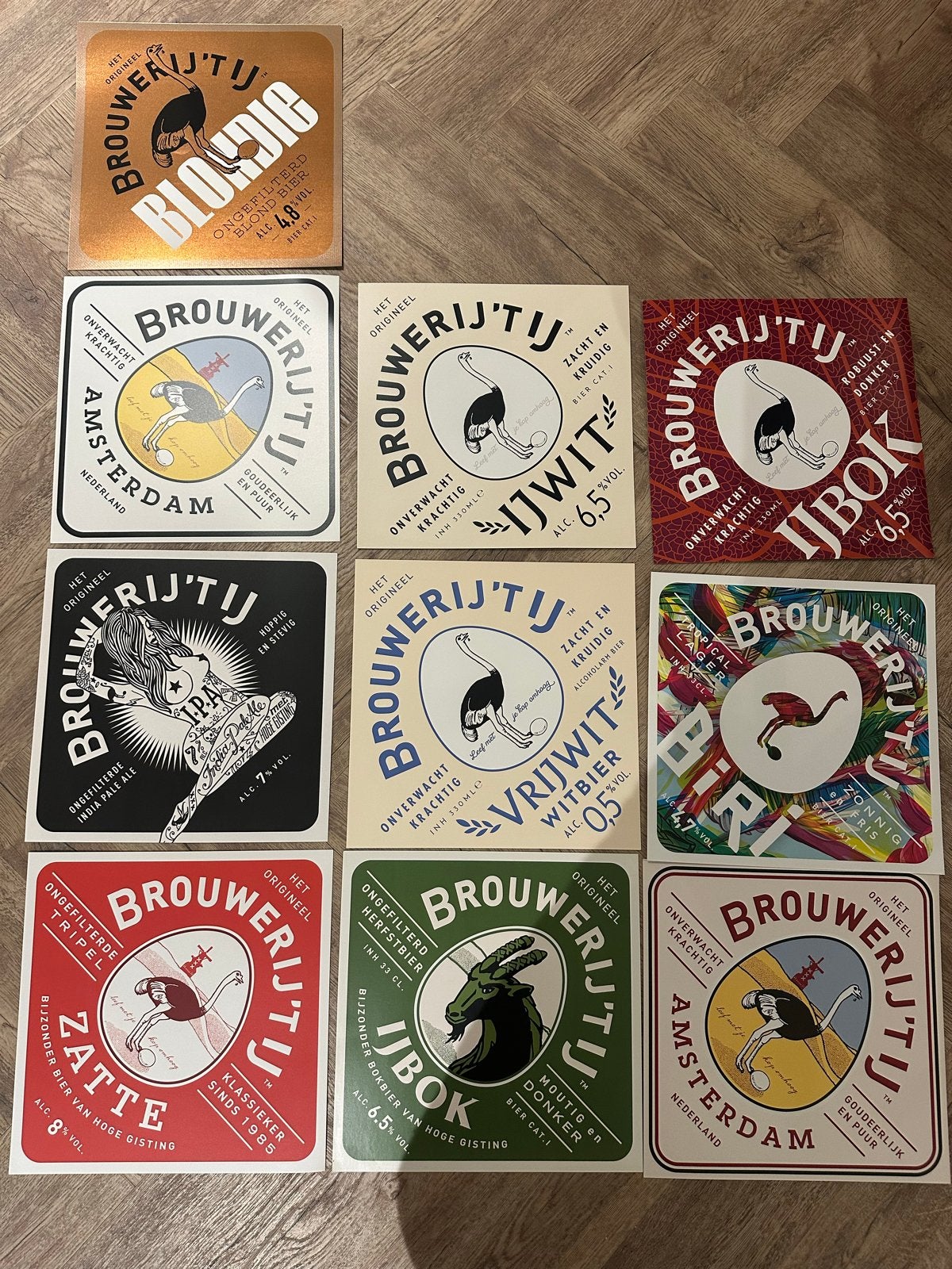 Brouwerij 't IJ Bier Poster Collectie, Ophalen of Verzenden, Nieuw, Reclamebord, Plaat of Schild, Overige merken