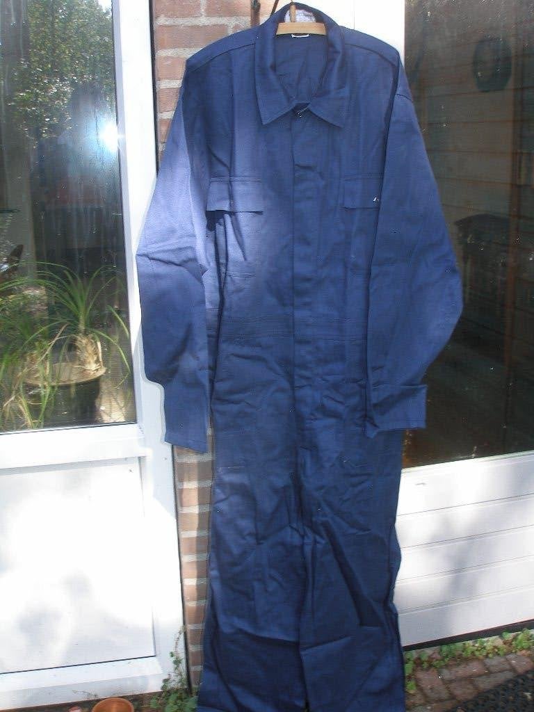 Blauwe werkkleding/overall, maat 58, ongebruikt, Ophalen of Verzenden, Landmacht, Nederland, Kleding of Schoenen