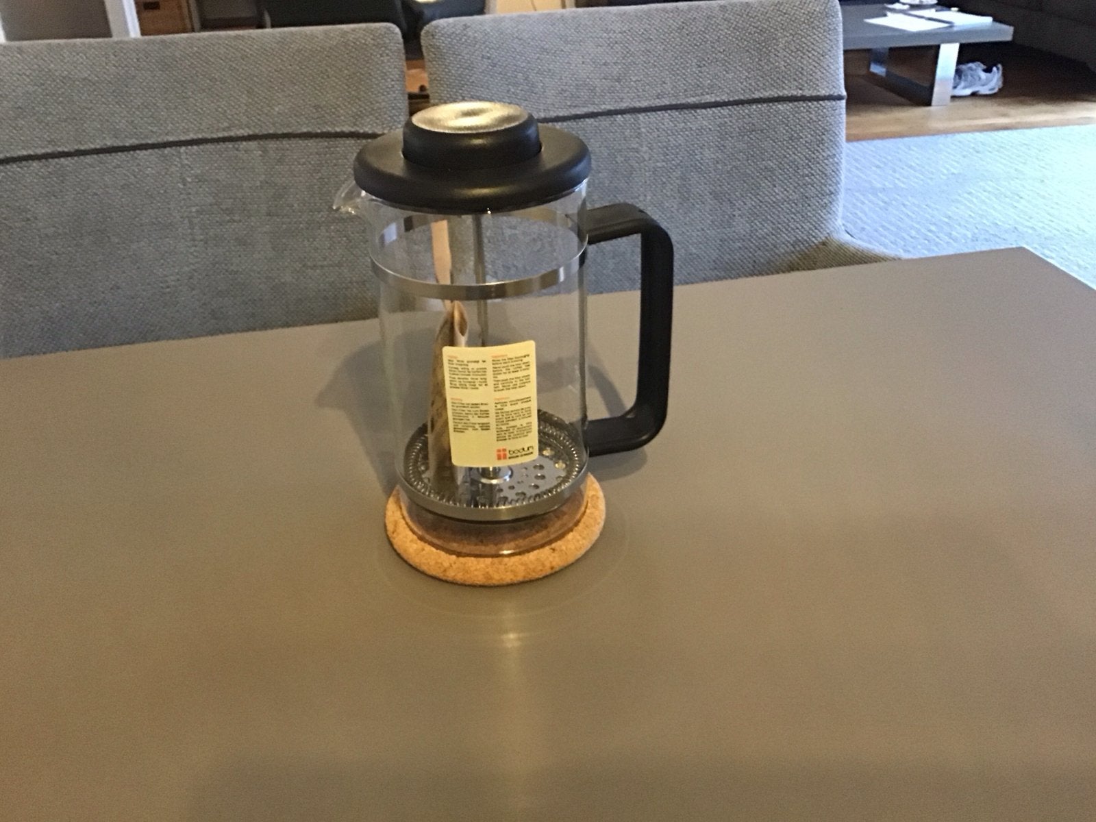 Bodum Bistro French Press Koffiezetter - Zo goed als nieuw, Ophalen, Bodum, Zo goed als nieuw, Zwart