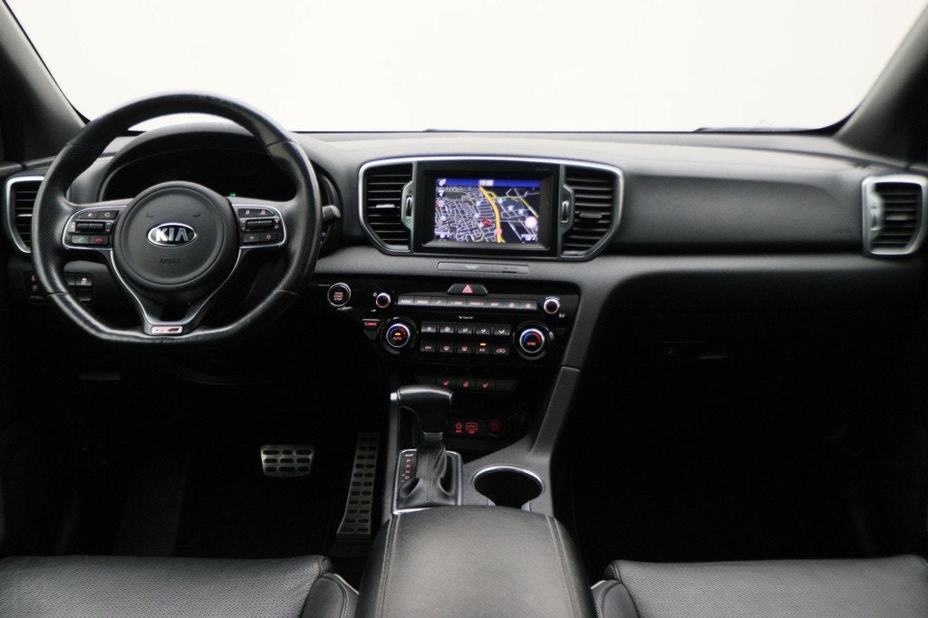 Kia Sportage 1.6 T-GDI 4WD GT-Line Automaat Panoramadak, Lee, Auto's, Kia, Gebruikt, 4 cilinders, Bedrijf, Vierwielaandrijving
