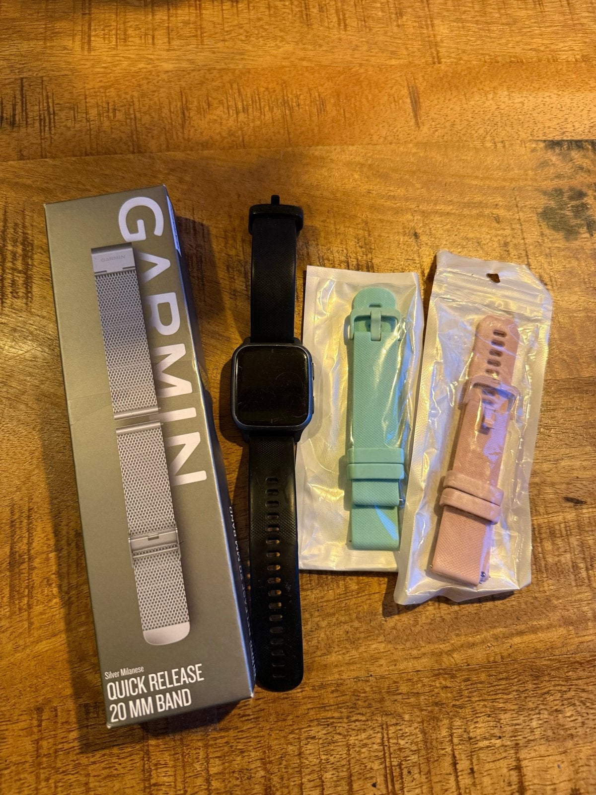 Garmin Venu Sq 2 Smartwatch met extra bandjes, Zwart, Ophalen of Verzenden, Waterdicht, Android