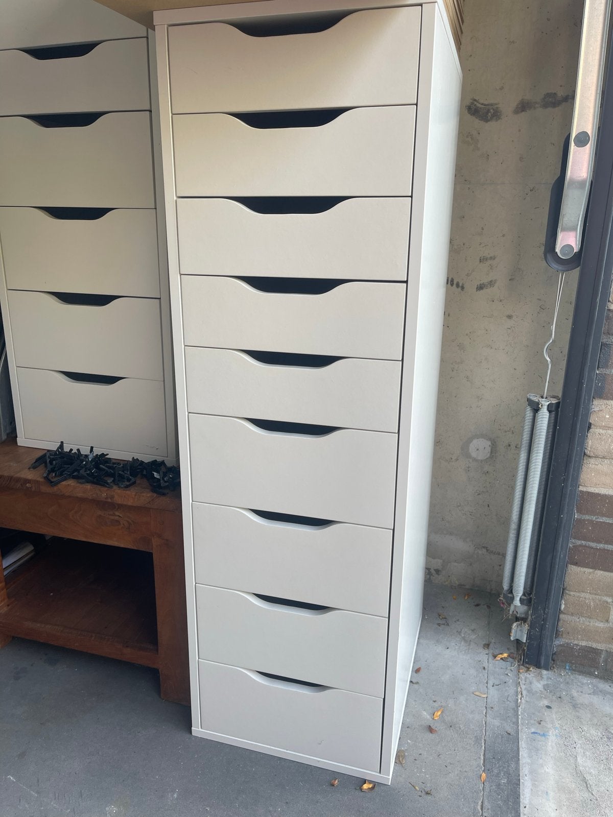 2x IKEA Alex ladekasten met 9 lades - Goede staat, Ophalen, Minder dan 50 cm, Gebruikt, 5 laden of meer