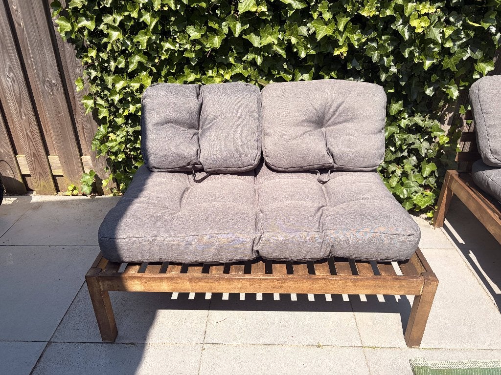 Pallet bank incl kussens, Ophalen, Gebruikt