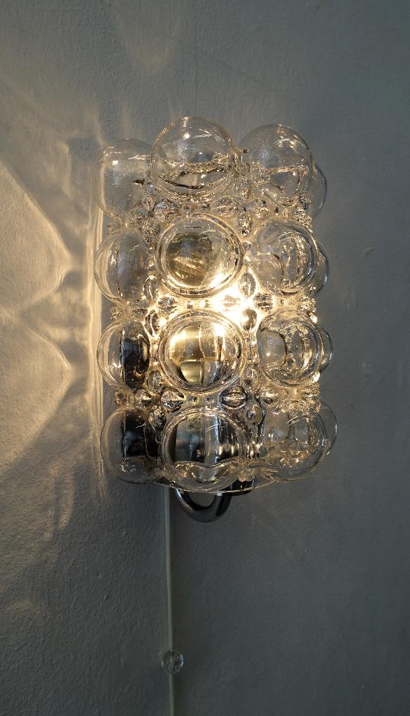 Vintage bubble wandlamp Helena Tynell Glashütte Limburg lamp, Ophalen of Verzenden, Gebruikt, Vintage design Mid Century Space Age retro