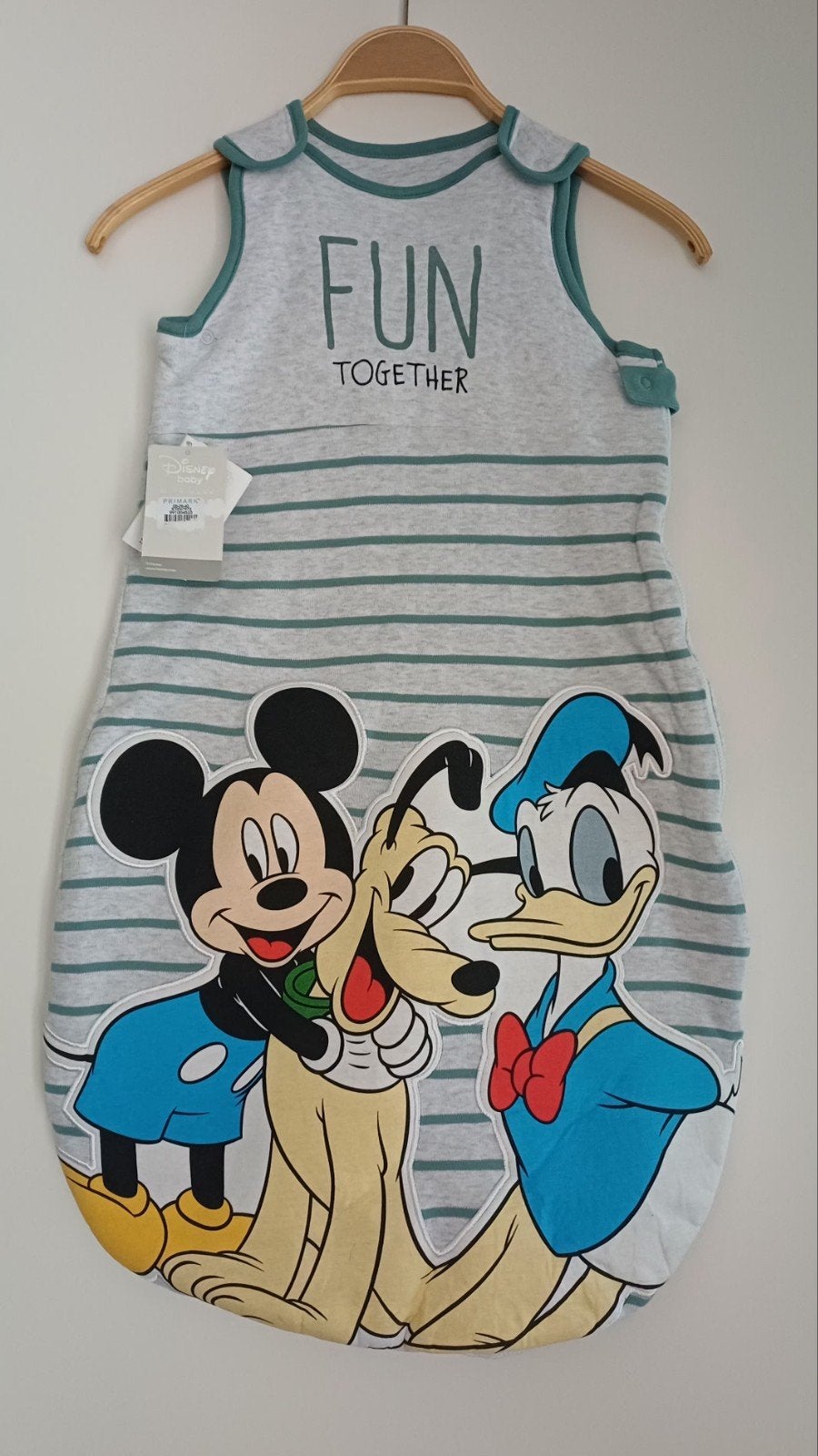 Disney Baby Slaapzak 86cm Mickey Donald Pluto, Ophalen of Verzenden, Nieuw, Slaapzak