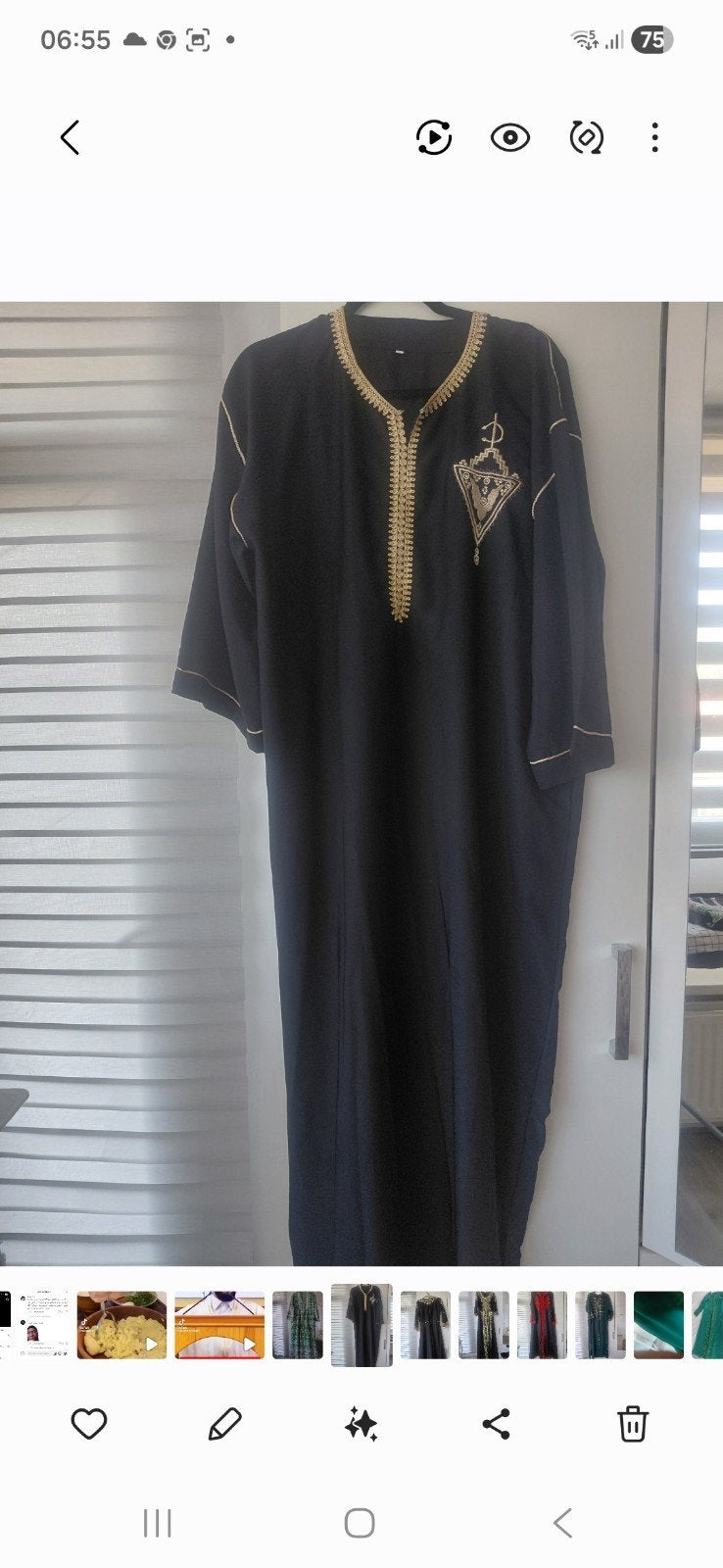 mooie kaftan, Ophalen of Verzenden, Zo goed als nieuw, Overige typen
