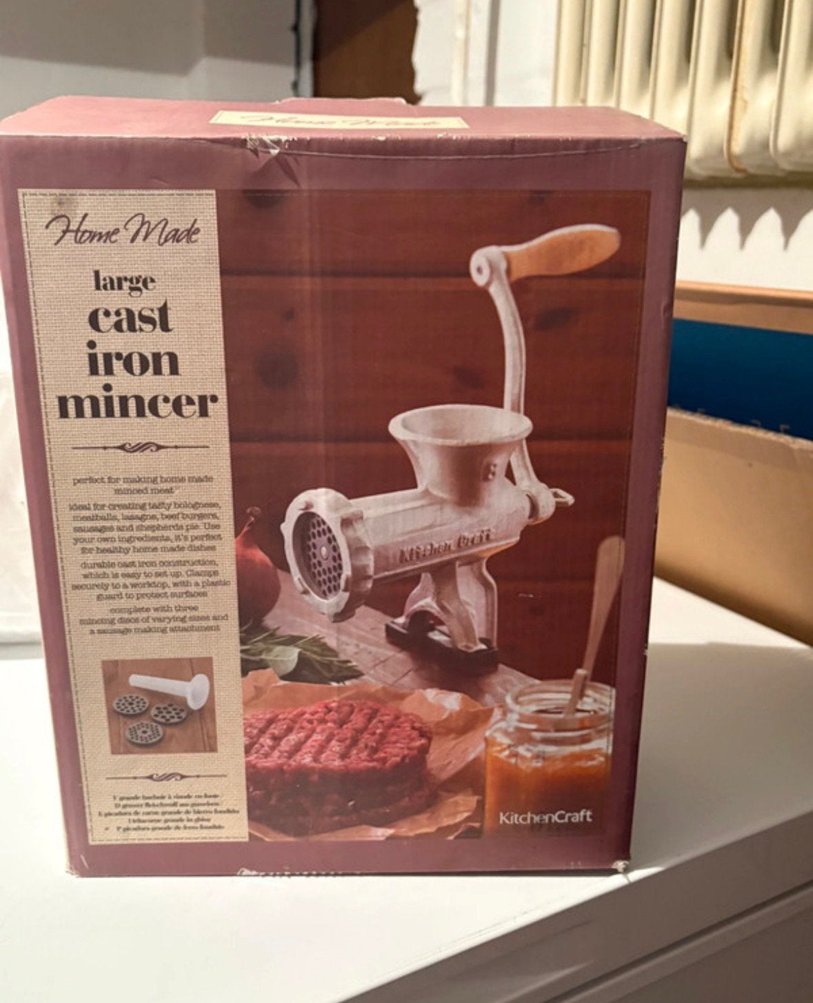 KitchenCraft “Home Made” Vleesmolen van gietijzer –, Ophalen, Zo goed als nieuw, Brander, Fondueset