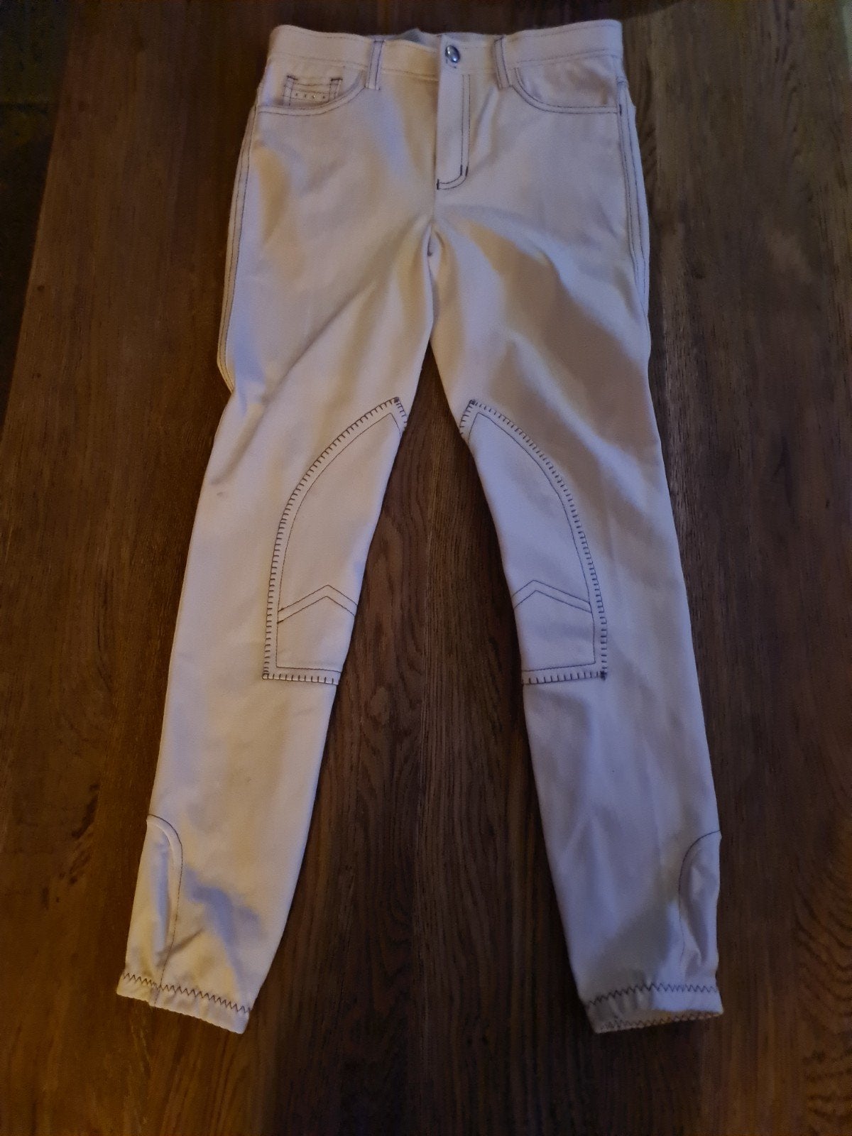 Paardrijbroek Epplejack wit, maat 152, Dieren en Toebehoren, Ophalen of Verzenden, Zo goed als nieuw, Dressuur