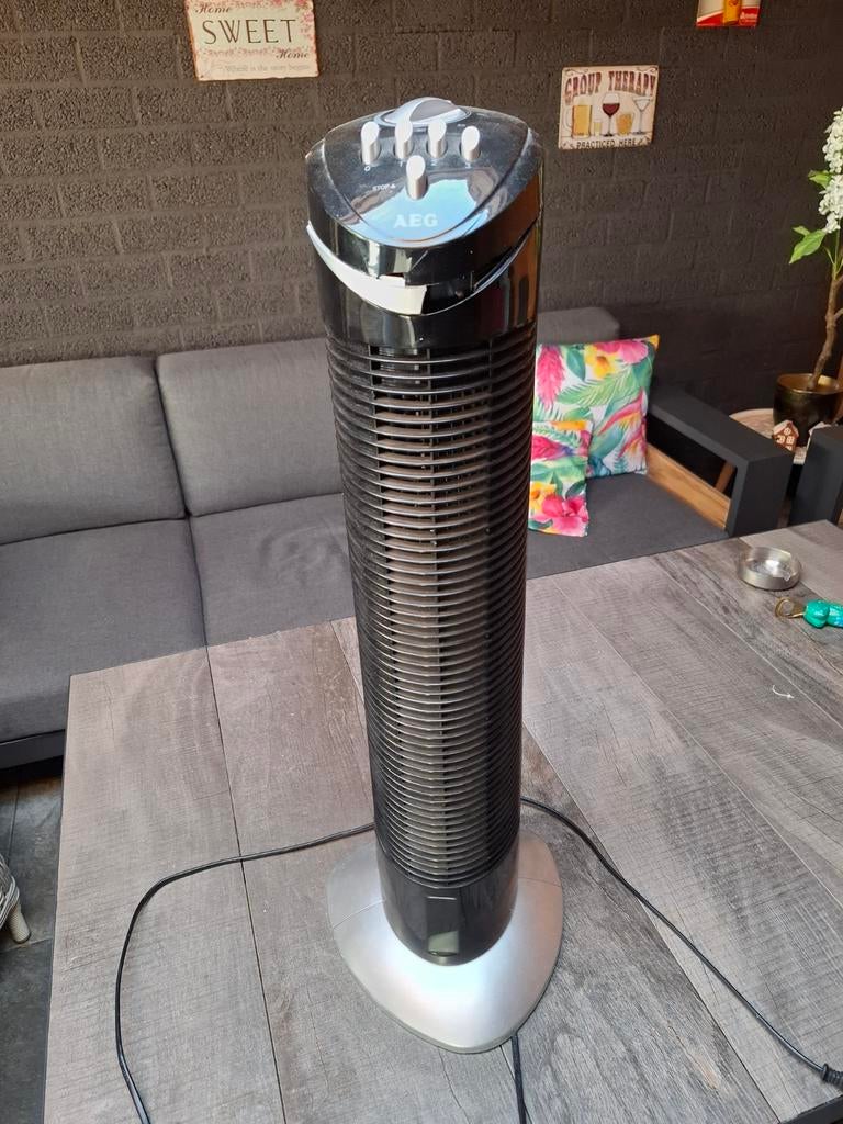 AEG Torenventilator - Krachtige en Stijlvolle Koeling, Witgoed en Apparatuur, Ventilatoren, Ophalen, Gebruikt, Torenventilator