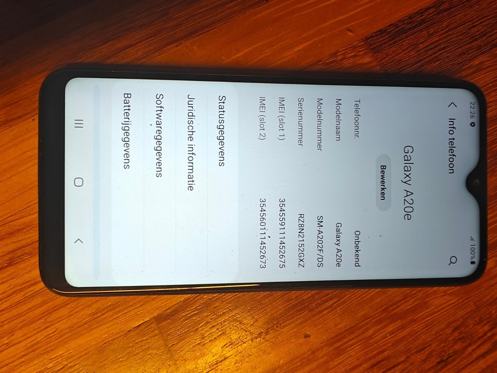 Samsung Galaxy A20e Zwart, Telecommunicatie, Mobiele telefoons | Samsung, Gebruikt, Zwart, Ophalen of Verzenden, Zonder simlock