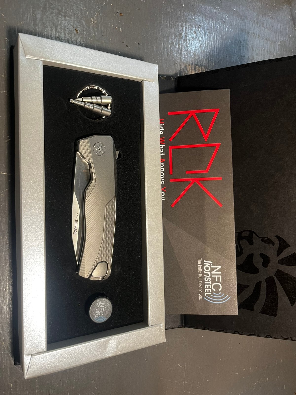Lion steel ROK grey TITANIUM zakmes, Ophalen of Verzenden, Nieuw