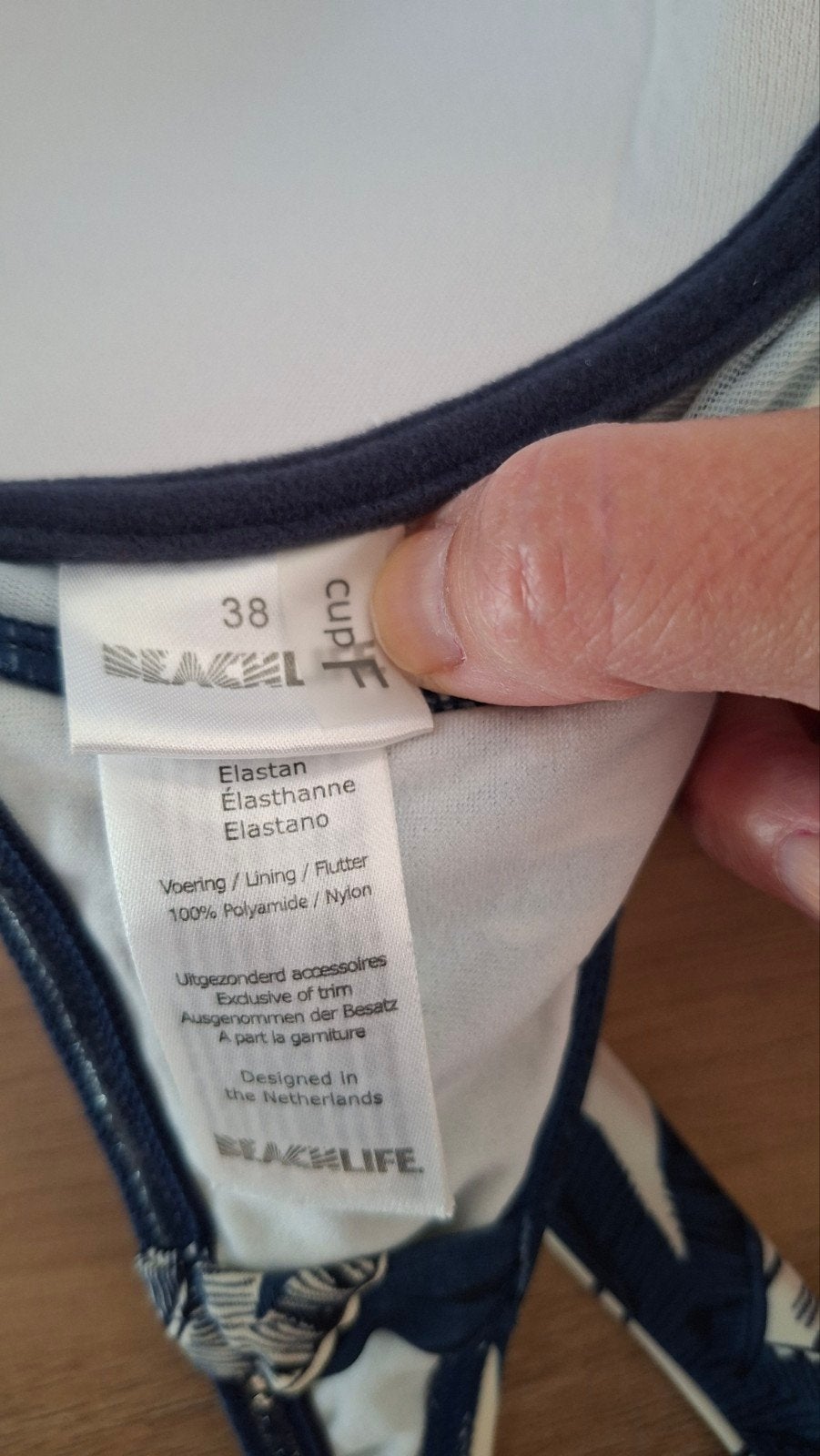 Bikini Beachlife maat 38 cup F, Beachlife, Blauw, Ophalen of Verzenden, Zo goed als nieuw