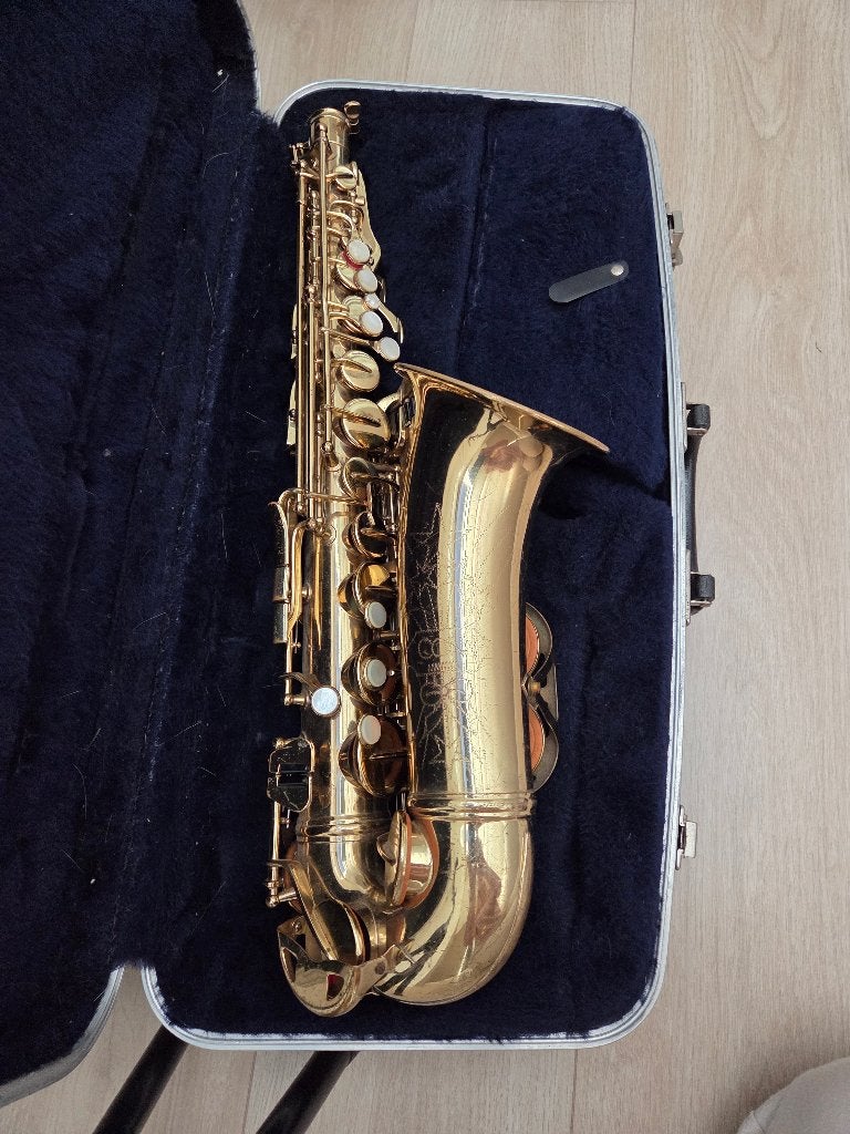 Saxofoon, Muziek en Instrumenten, Ophalen of Verzenden, Gebruikt, Alt, Met koffer