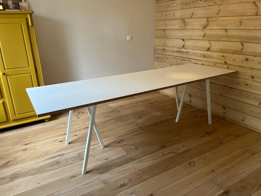 HAY Loop Stand tafel // wit, 80x250cm, Ophalen, Functioneel Scandinavisch minimalisme door Leif Jørgensen, Overige materialen