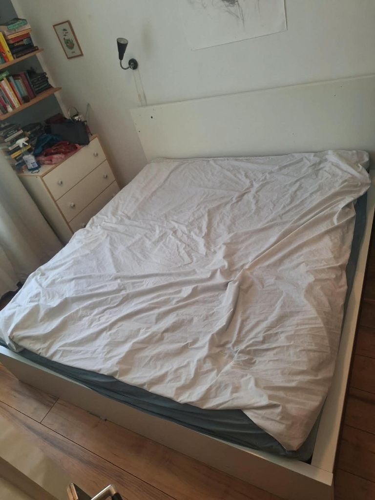 bed 2 persoons, Ophalen, Eenpersoons, Wit, Zo goed als nieuw