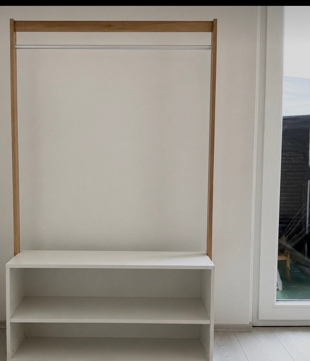 Kledingrek met opbergplank - Stevig en Netjes, Kleding | Dames, Kledingrekken, Zo goed als nieuw, Ophalen