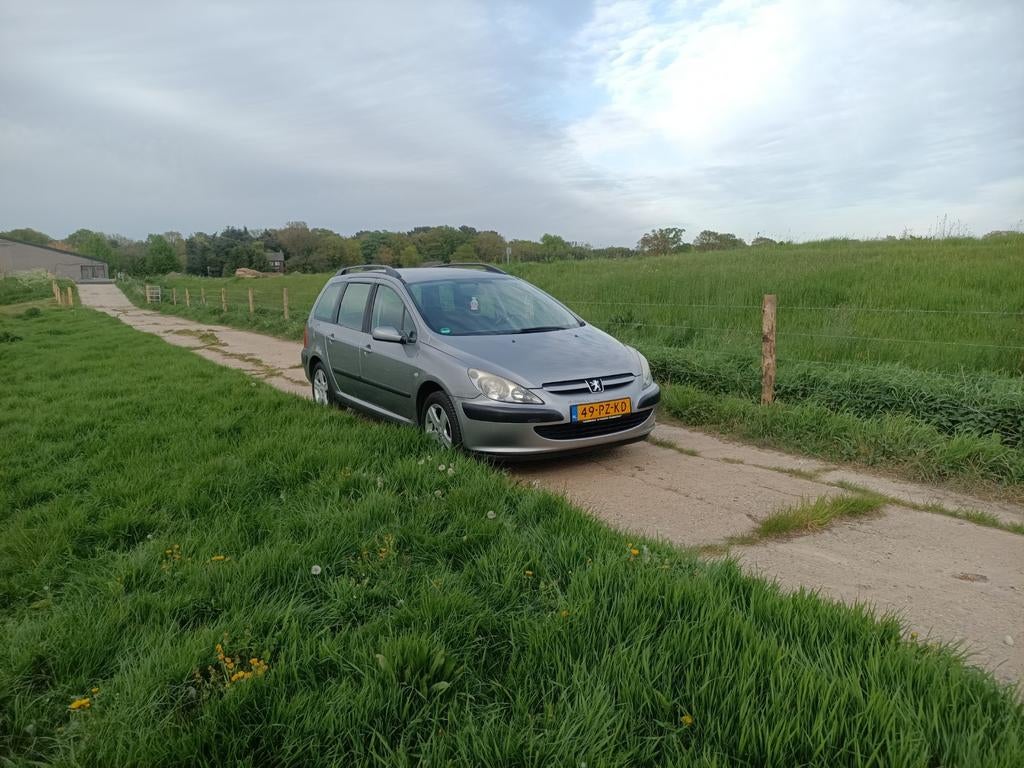 Peugeot 307 1.6 16V Break 2005 Grijs, Auto's, 4 cilinders, Origineel Nederlands, Stationwagon, Handgeschakeld