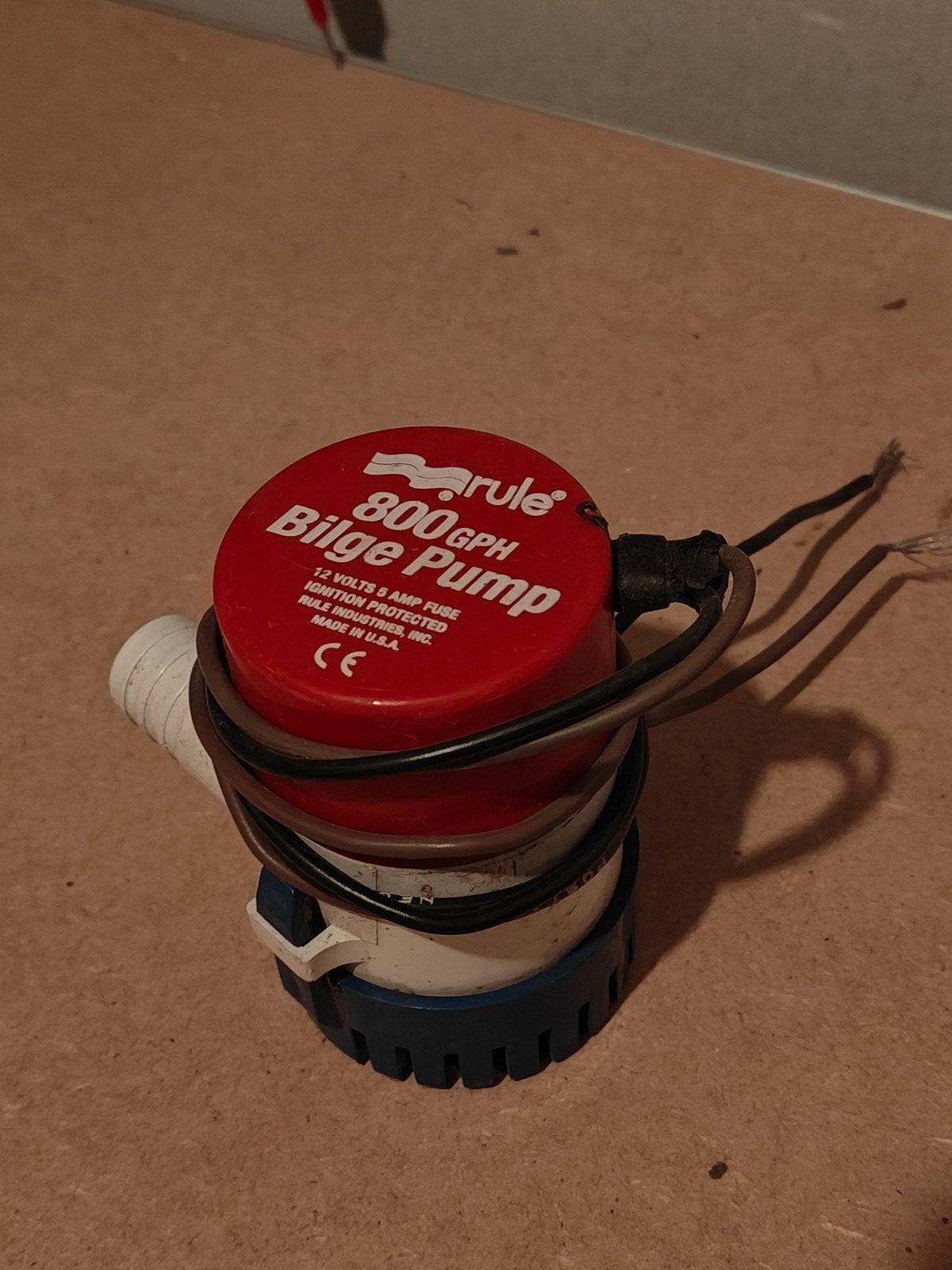 Rule 800 GPH Bilgepomp 12V, Ophalen, Gebruikt, Motor en Techniek