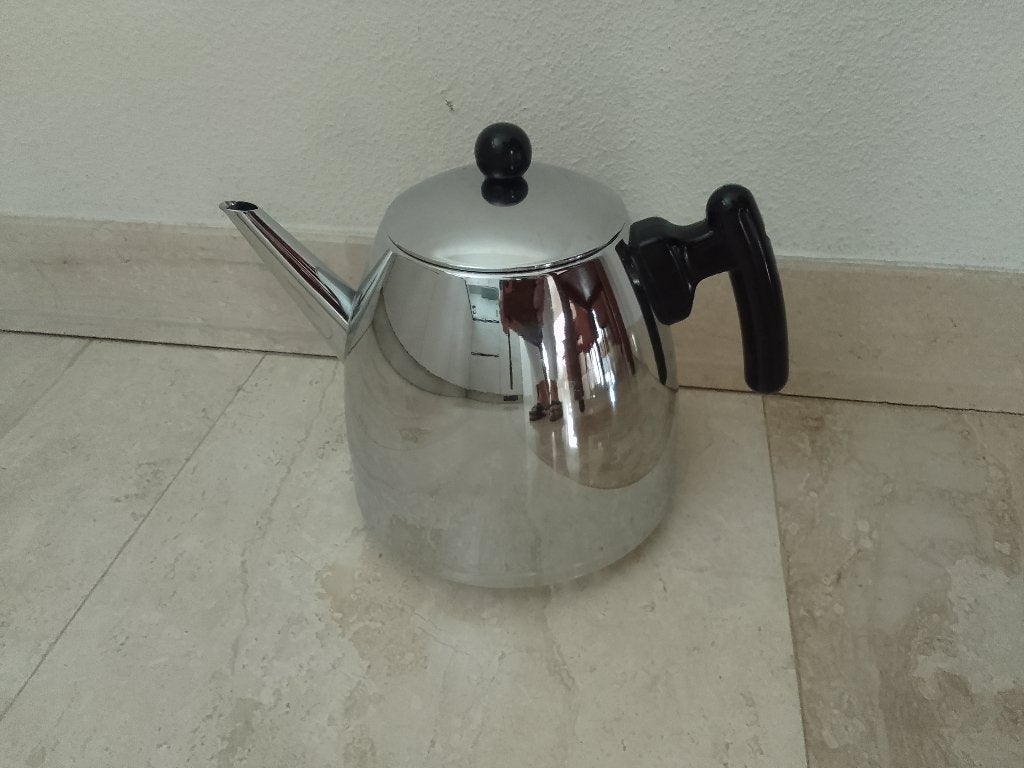 Bredemeijer dubbenwandige theepot  1 liter, Ophalen, Zo goed als nieuw
