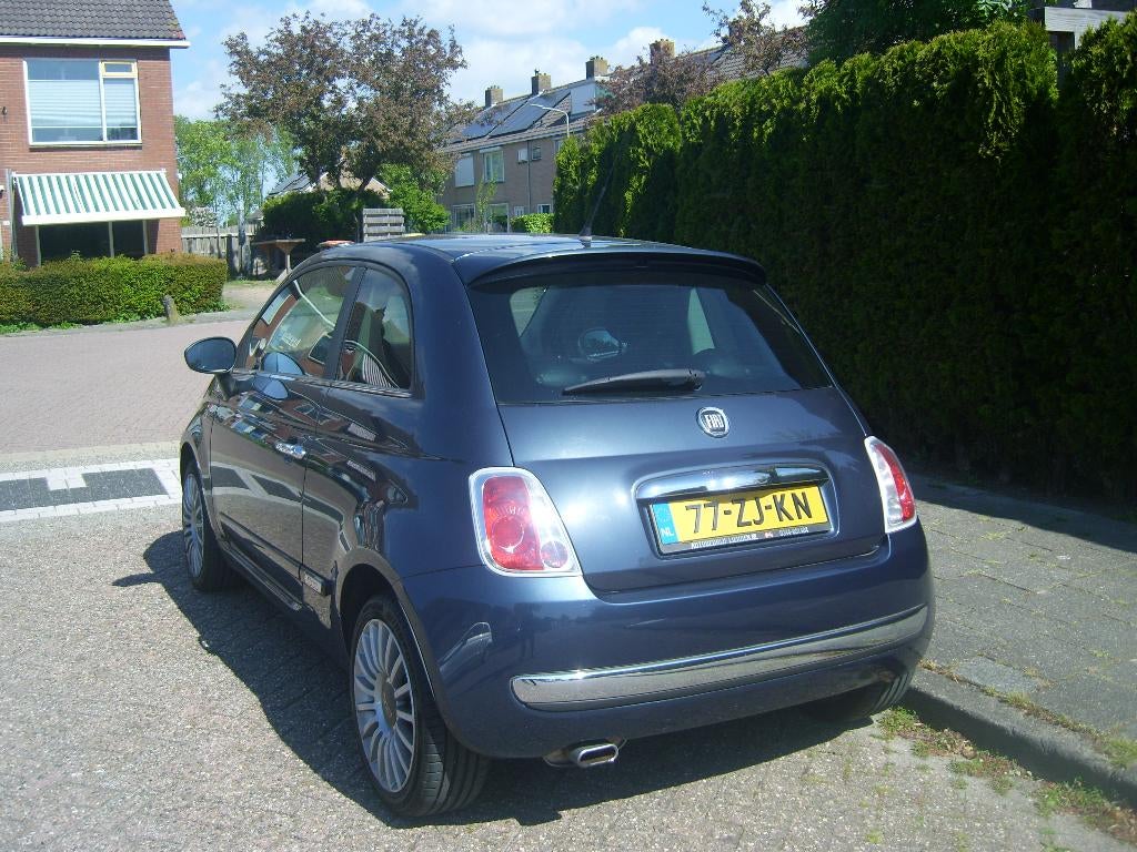 Fiat 500 1.4 16V 73KW C 2008 Blauw, Auto's, Fiat, Voorwielaandrijving, 4 cilinders, 100 pk, 905 kg