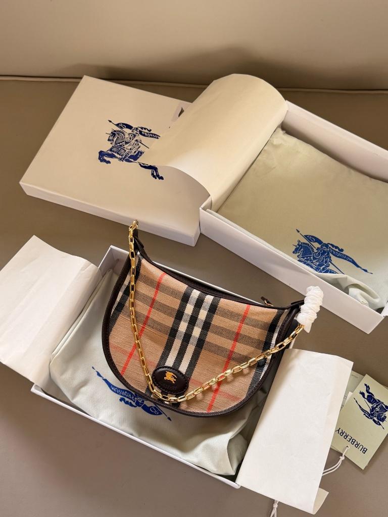 Vintage Burberry onderarmtas, Verzenden, Zo goed als nieuw, Beige, Handtas