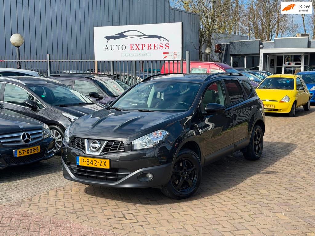 Nissan Qashqai +2 2.0 360/7P/Pano Dak/Airco/Cruise/Camra360/, Auto's, Gebruikt, Zwart, Bedrijf, Handgeschakeld