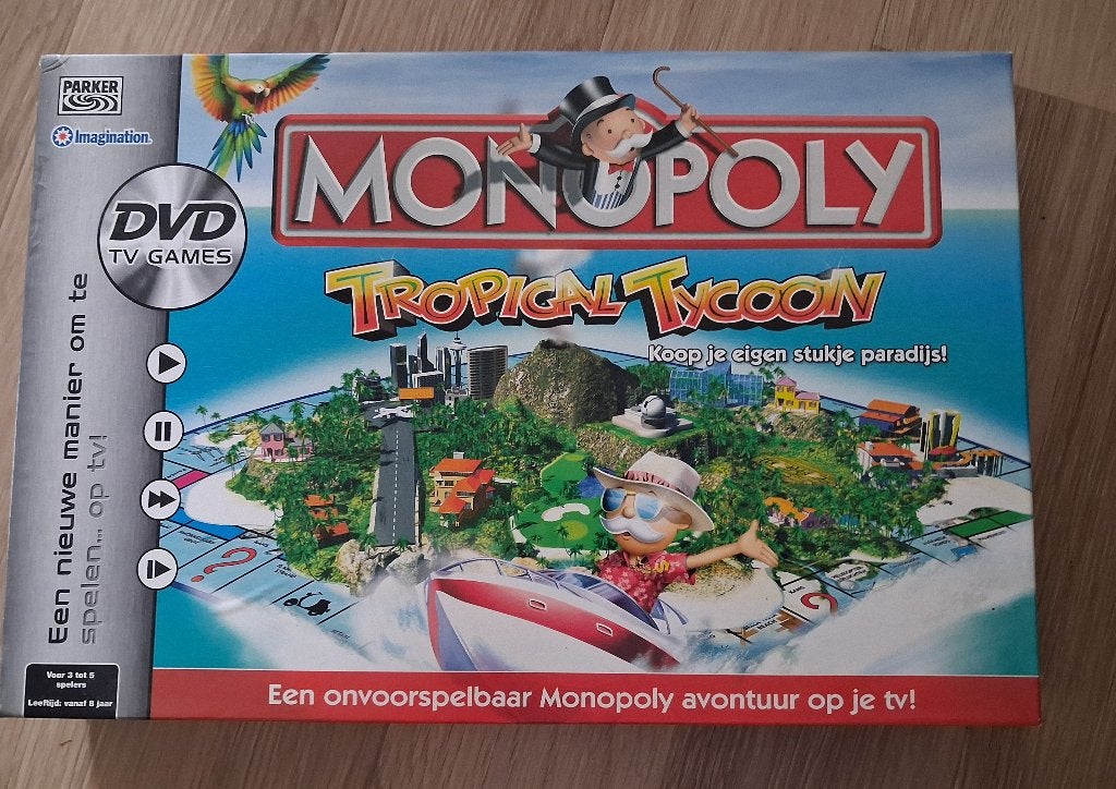 Monopoly tropical tycoon, Vijf spelers of meer, Ophalen of Verzenden, Zo goed als nieuw, Parker